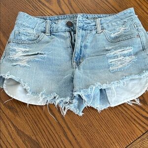 Distressed Denim Women Shorts/9